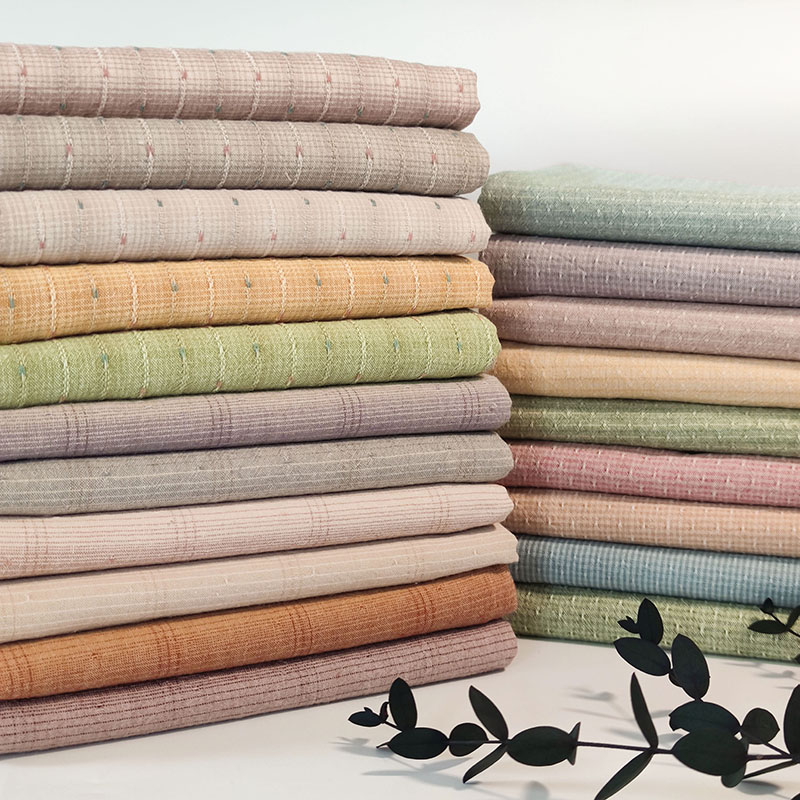 Sewing Tweed Fabric - 50*140 センチメートル DIY 日本リトル布グループ先染め生地、縫製用手作りパッチワークキルティング、ストライプドットティッシュ縫製