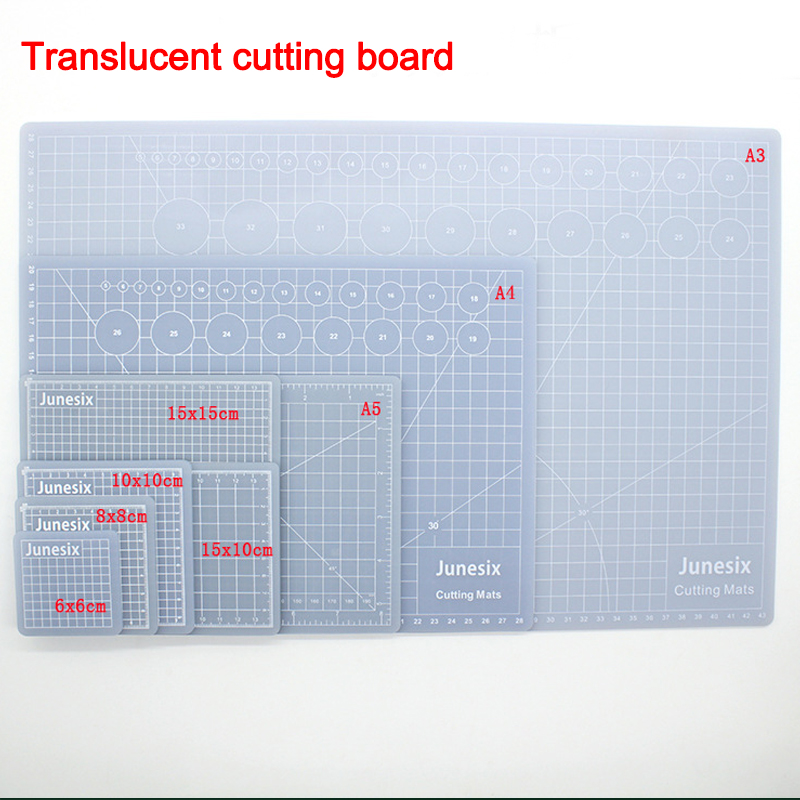 Cutting Mat Self Heal - A3/A4/A5対応 カッティングマット 半透明 PVC グリッドライン 自己修復