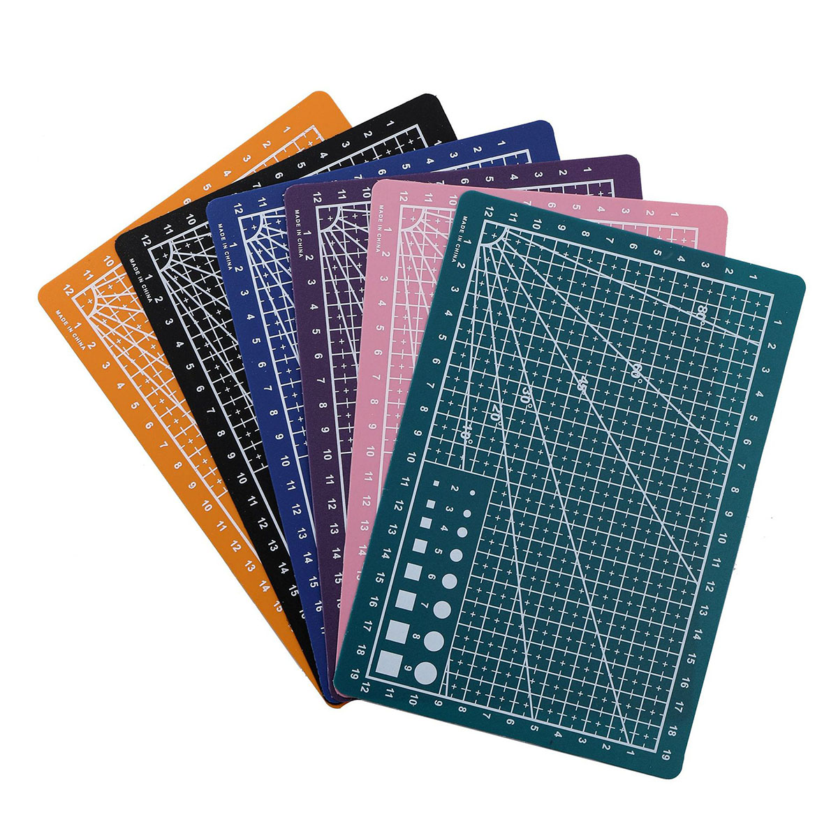 Cutting Mat Self Heal - A5セルフヒーリングカッティングマット1枚入り - 両面プラスチック製グリッド付きクラフトボード（縫製、スクラップブッキング、布地用）