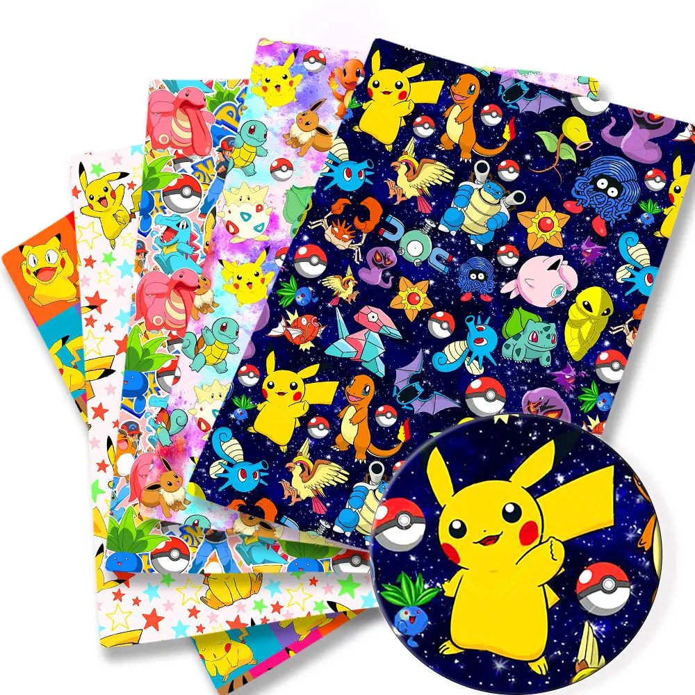 Sewing Production - ポケモン漫画生地 140*50 センチメートル手作り縫製パッチワークキルティングベビードレスホームシートプリント生地生地縫製子供
