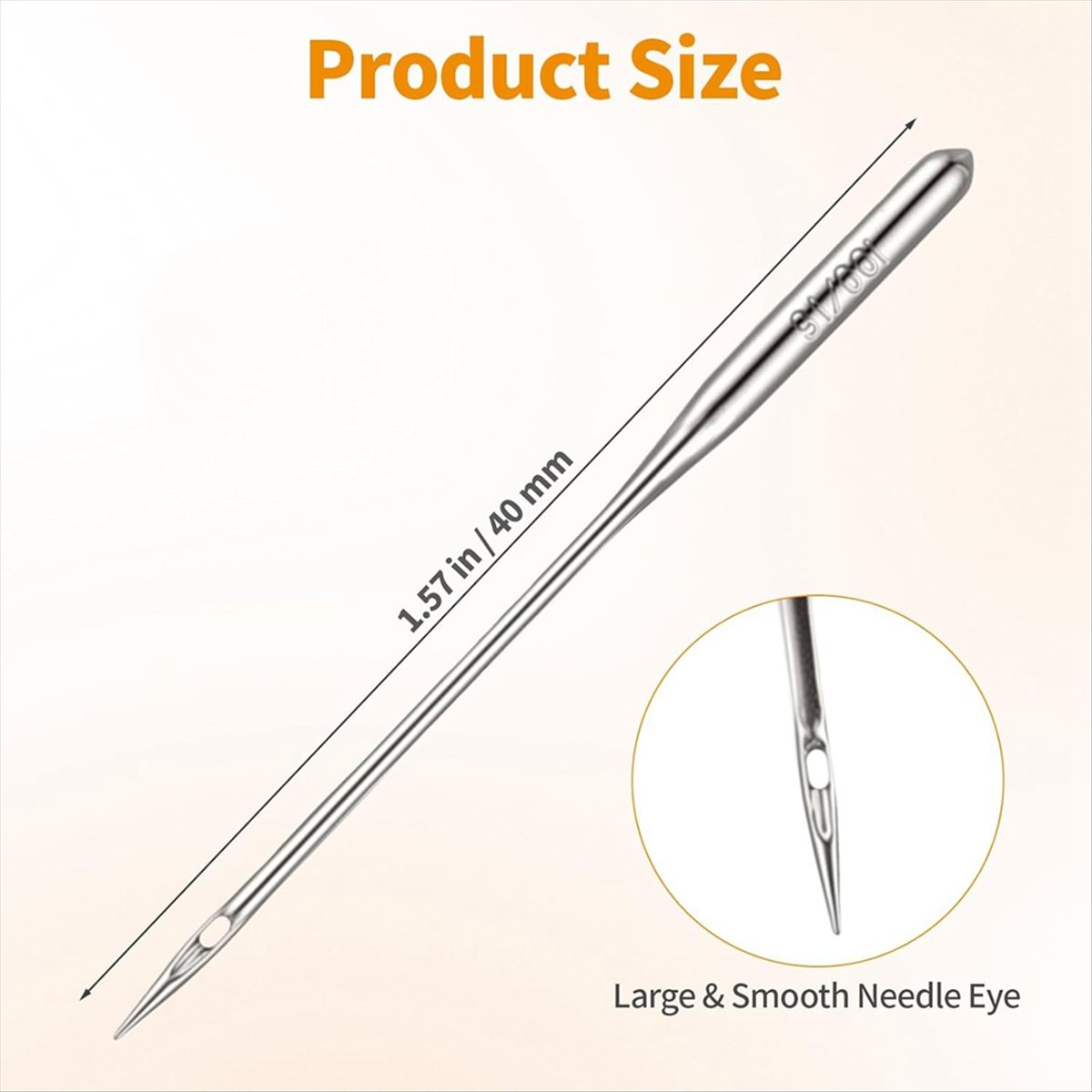 Leather Needle Heavy - ABZT 150本入りヘビーデューティーミシン針 厚手の生地、革、ジーンズ用、汎用対応