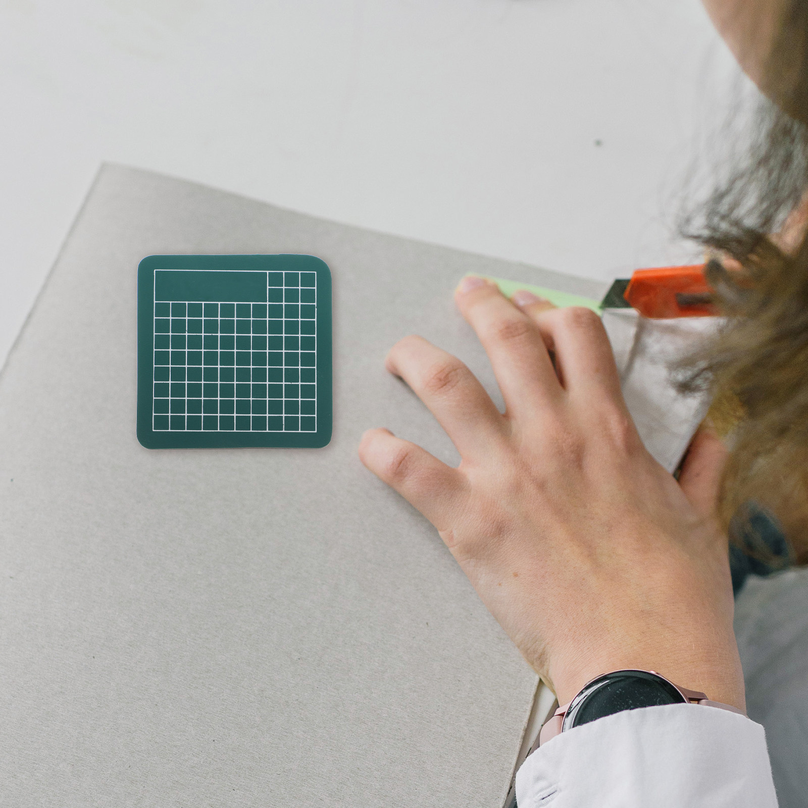Cutting Mat Self Heal - ミニカッティングマット 6x6cm セルフスクラップブッキング用カッティングマット ヒーリングマット 裁縫・ペーパークラフト用 滑り止め加工