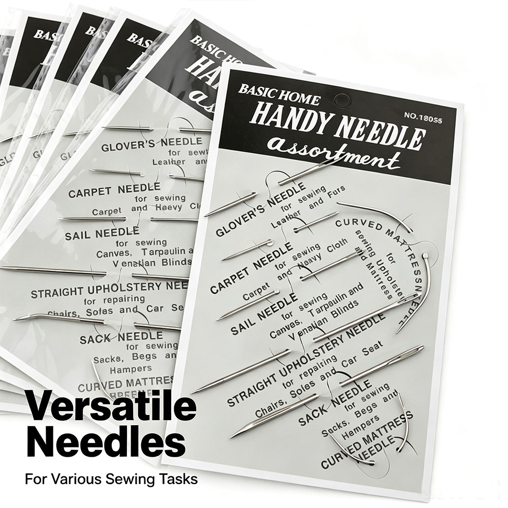 Leather Needle Heavy - 革手縫い針、曲針、大型鋼針、革、室内装飾品、厚手の生地用の特殊針