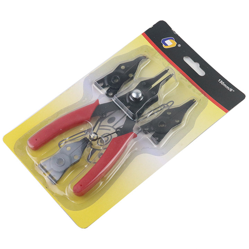 Snap Button Plier - 4-in-1 サークリッププライヤーセット スナップリングプライヤー マルチクリンプ 取り外し可能なプライヤーヘッド リテーニングサークリッププライヤー