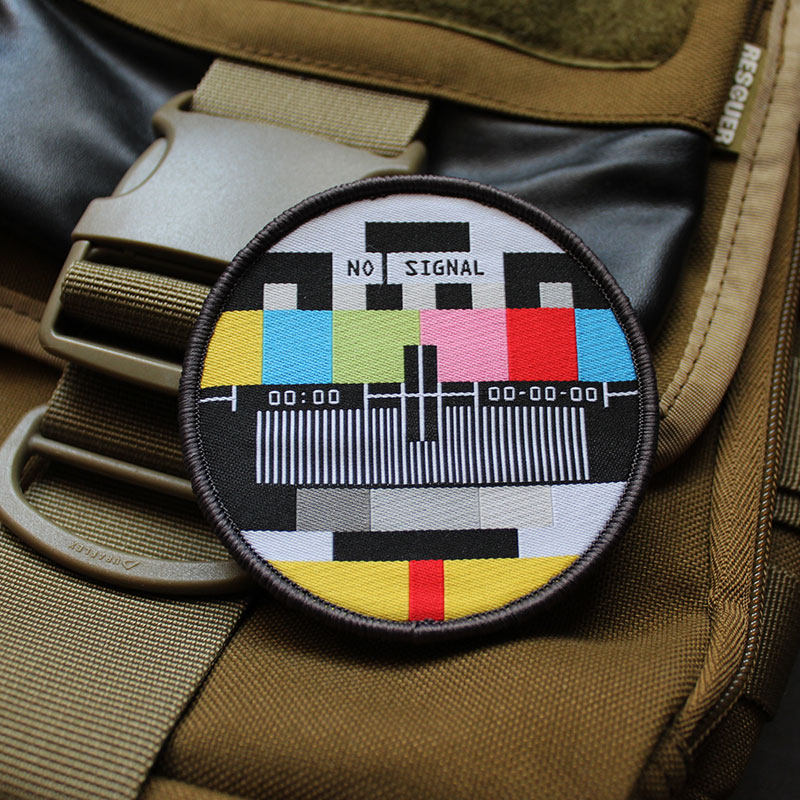 Sewing Labels - 信号なし 超微細織りラベルバッジ 面白いノスタルジックなバッグステッカー DIYアパレル縫製用品パッチ