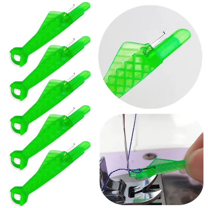 Needle Threader Tool - 1/10/40 個迅速に自動針糸通し器 DIY 縫製ツール緑の魚糸通し器家庭用ハンドミシン縫製自動糸装置