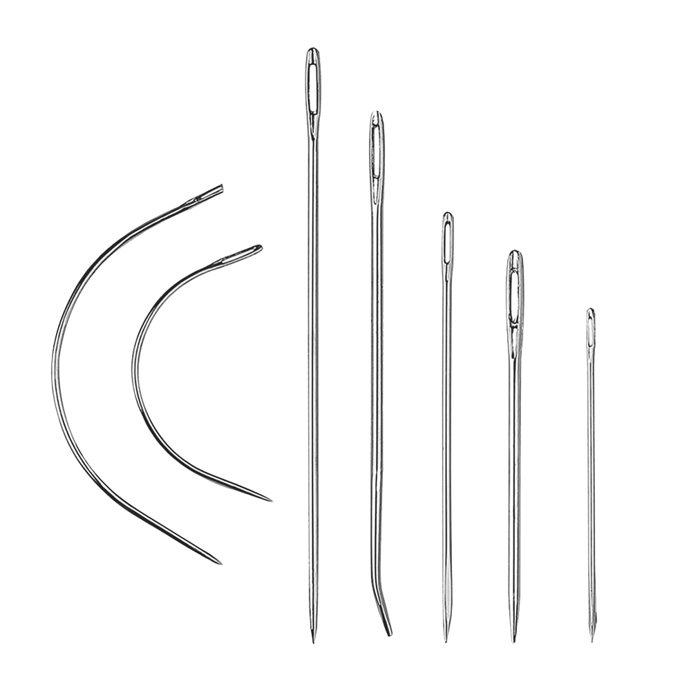 Leather Needle Heavy - 頑丈な家庭用ミシン針、室内装飾用カーペット用手縫い針、革帆布修理ツール、1パックあたり7個
