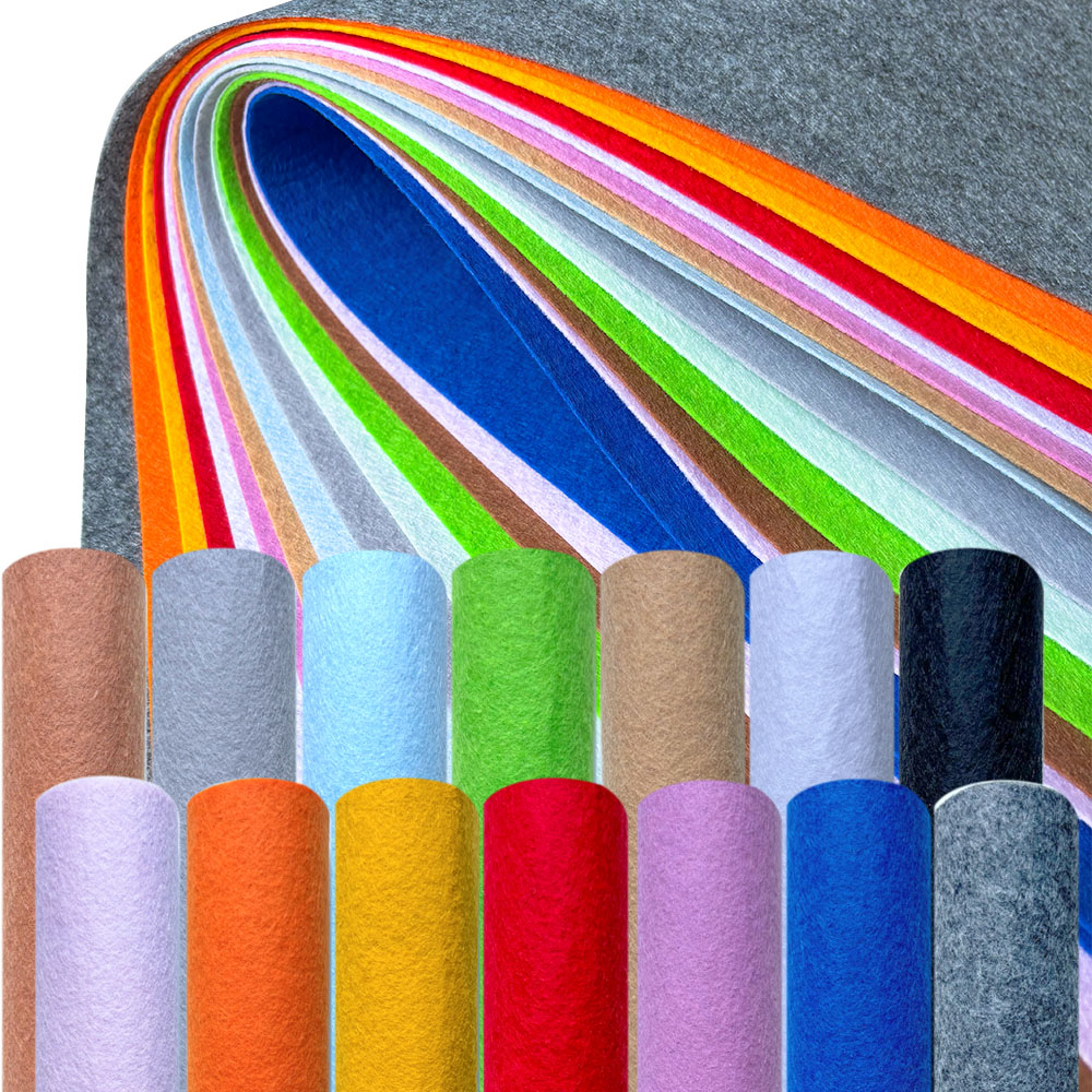 Sewing And Textile - 子供のための手織りのフェルト生地,レタリングパッチ付きの正方形の生地,DIYおもちゃ,縫製工芸品,各種色,厚さ1mm