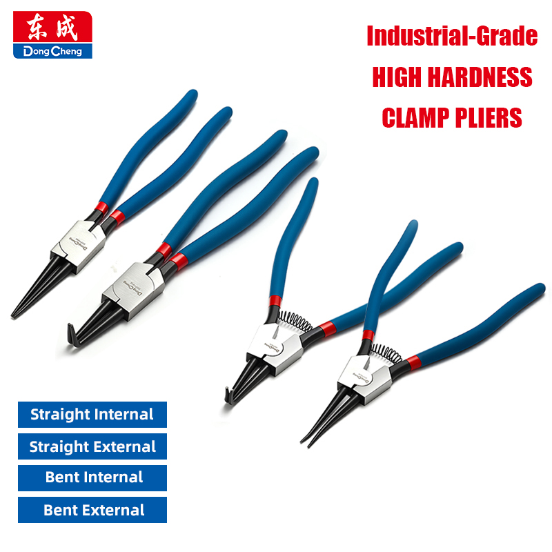 Snap Button Plier - 5 インチ内部外部プライヤー保持クリップスナップリングサークリッププライヤーハンドツール用工業グレード保持リングプライヤー