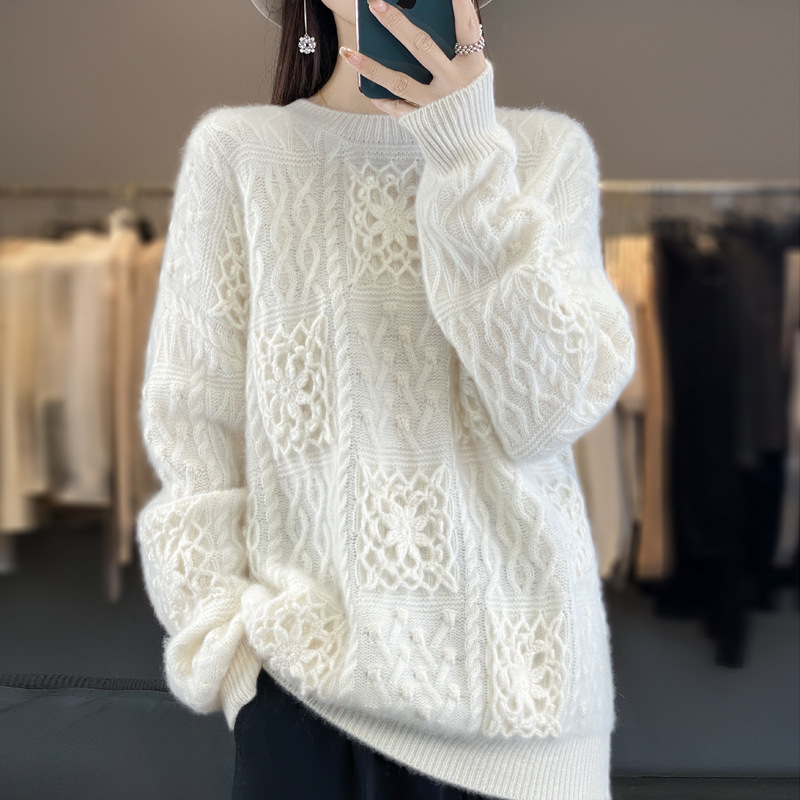 女性用中空かぎ針編みセーター、3本の5本と7本の針、重いかぎ - Leather Needle Heavy のレビューと価格