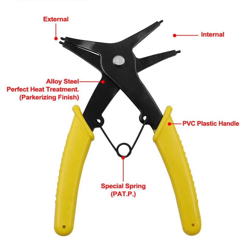 2 in 1 スナップリングプライヤー 4 ウェイタイプサー - Snap Button Plier のレビューと価格