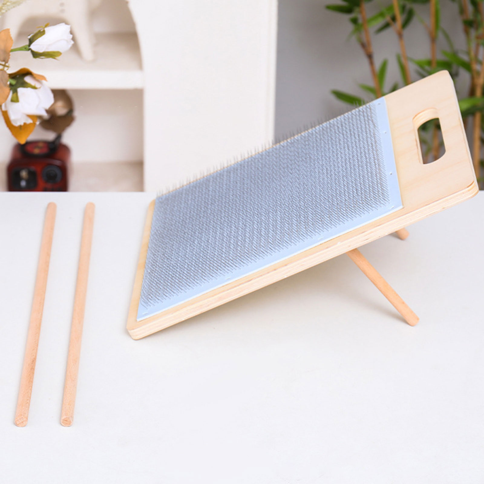 ウールブレンドボード木製ウールブレンドコーミングブラシセット - Textile Sewing Support のレビューと価格