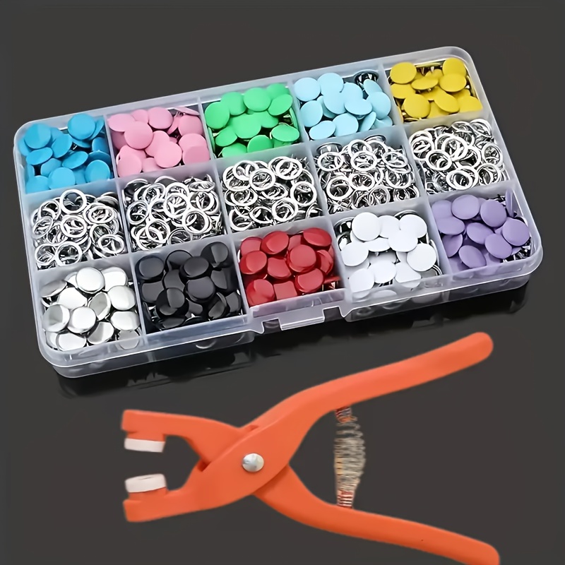 100個入り カラフルメタルソーイングボタン ソリッドプライ - Snap Button Plier のレビューと価格