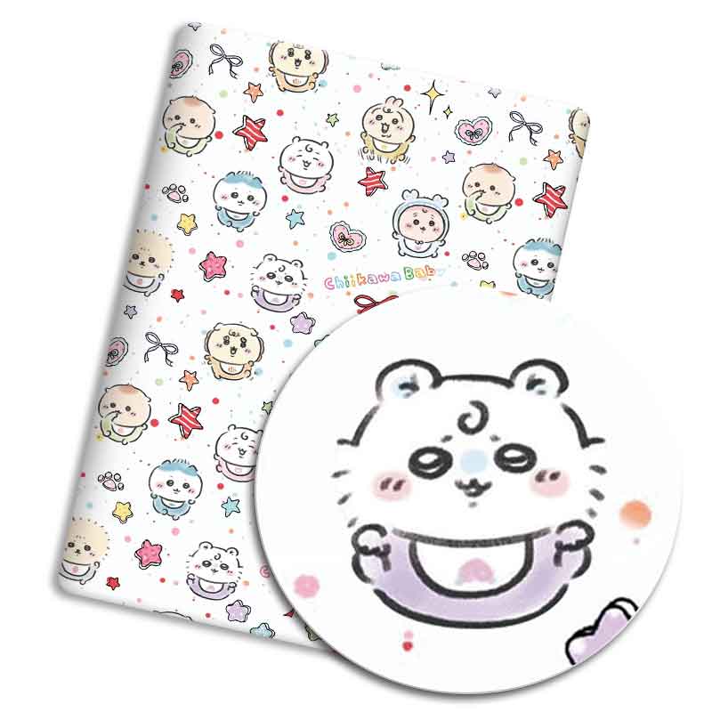 漫画ポリエステル生地 140x50cm 綿生地 パッチワーク - Sewing And Textile のレビューと価格