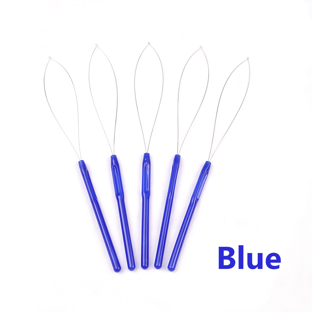5 個のヘアエクステンションループニードルスレッダー引っ張り - Needle Threader Tool のレビューと価格