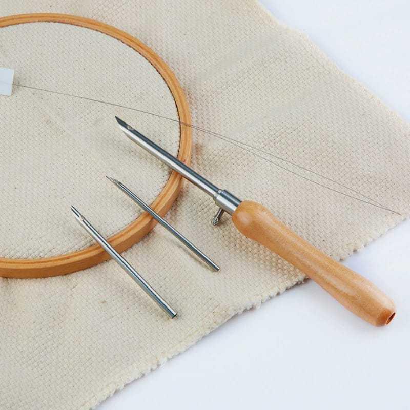 簡単な刺繍DIY調整可能なパンチニードルセット5個入り、手作 - Is Sewing Textile Art のレビューと価格