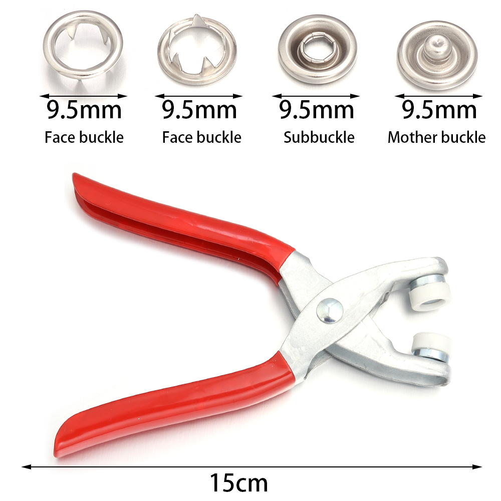 50セット 7.5/9.5/11mm ステンレス製スナップボ - Snap Button Plier のレビューと価格