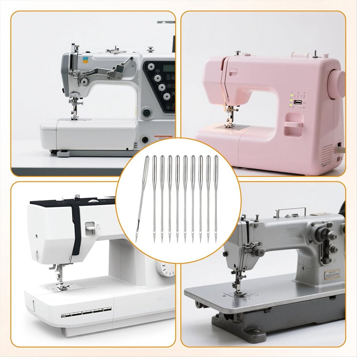 ABZT 150本入りヘビーデューティーミシン針 厚手の生地 - Leather Needle Heavy のレビューと価格