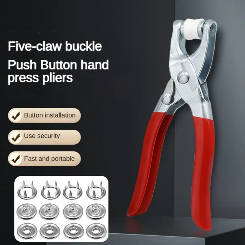 5ピンボタン取り付けプライヤー、金属スナップボタン、衣服縫製 - Snap Button Plier のレビューと価格