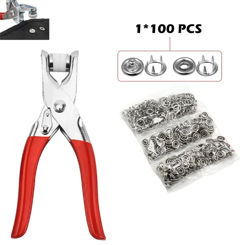 5ピンボタン取り付けプライヤー、金属スナップボタン、衣服縫製 - Snap Button Plier のレビューと価格