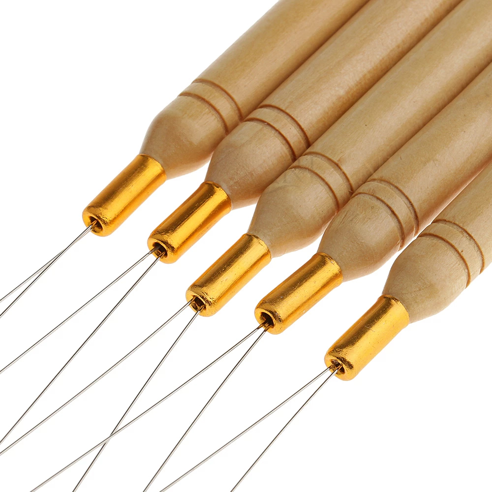 ARLANY木製ハンドルヘアループツール、ヘアエクステンショ - Needle Threader Tool のレビューと価格