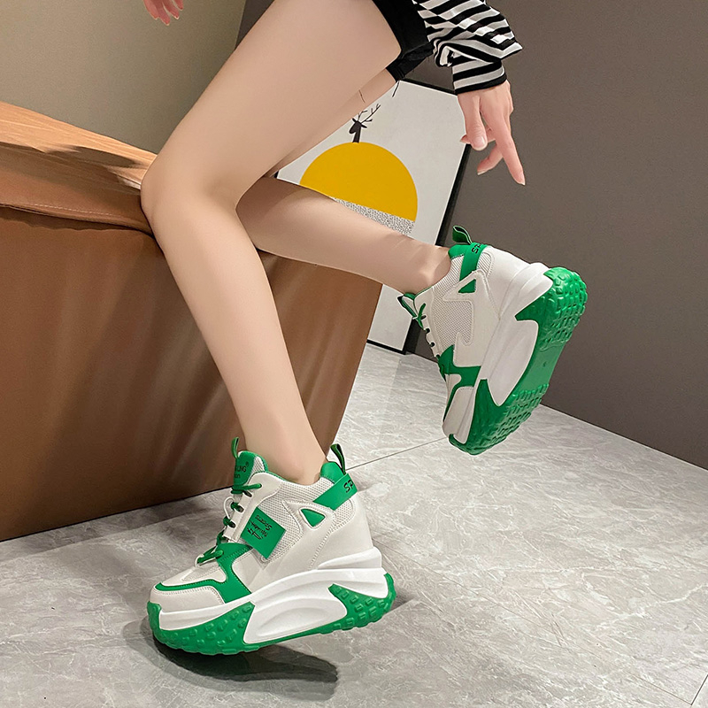 9.5 センチメートル女性高プラットフォームスニーカー秋通気 - Sewing Net のレビューと価格