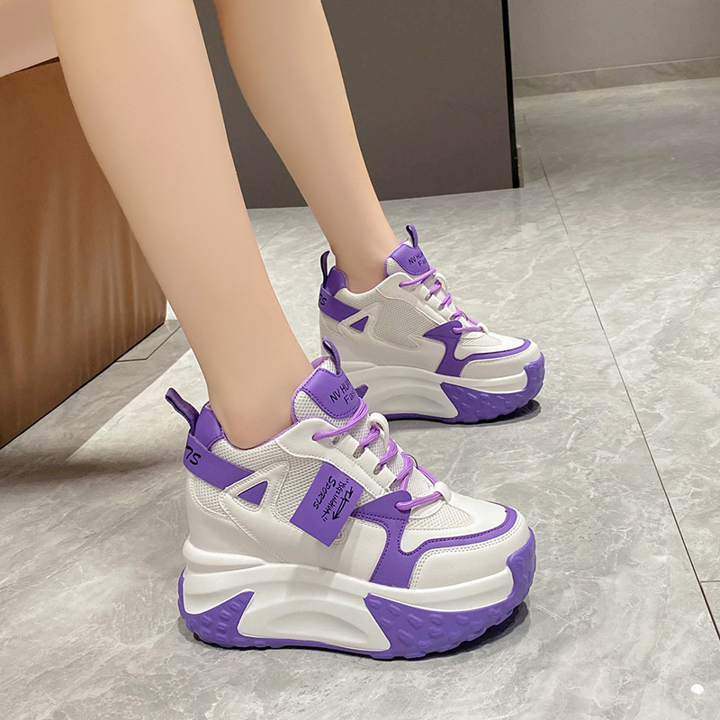9.5 センチメートル女性高プラットフォームスニーカー秋通気 - Sewing Net のレビューと価格