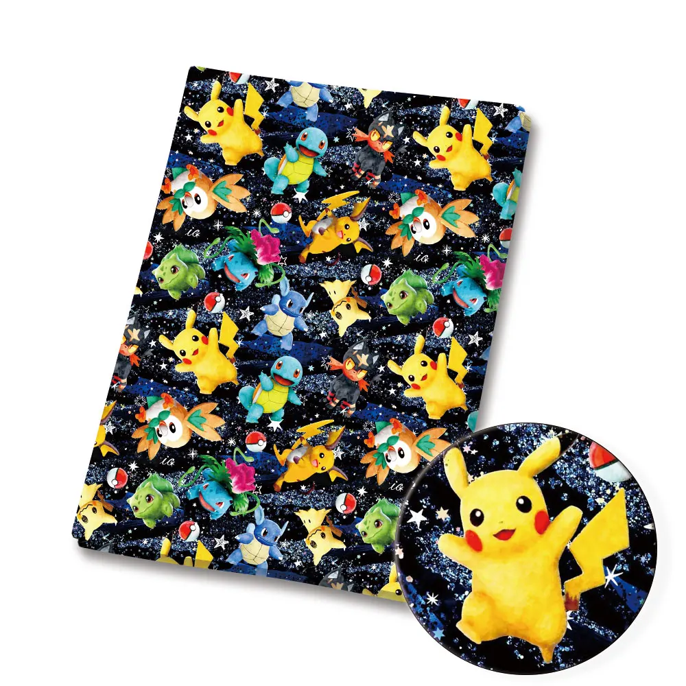 子供のためのポケモン漫画プリント生地,手作りの縫製,パッチワ - Sewing Production のレビューと価格