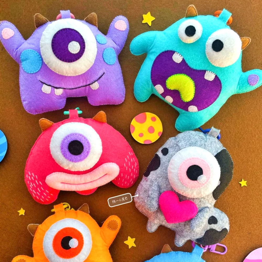 子供のための手織りのフェルト生地,レタリングパッチ付きの正方 - Sewing And Textile のレビューと価格