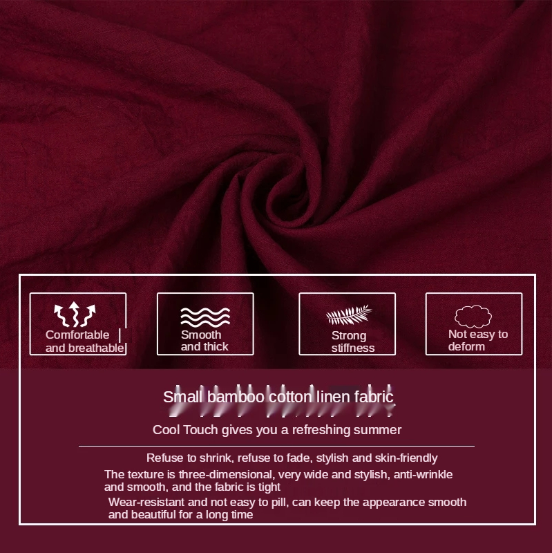 上質なリネンと竹の綿生地,メートル単位,シャツドレス,ヴィン - Vintage Sewing Textile のレビューと価格
