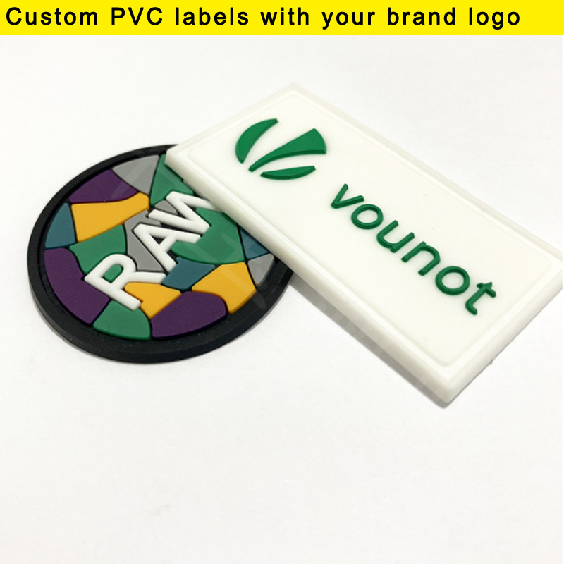 100個入り カスタムロゴ/文字入り PVC製 ドロップ型  - Sewing Labels のレビューと価格