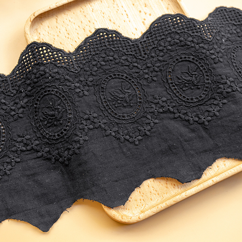 2 ヤードカラフルな綿刺繍レースネットリボン生地トリム DI - Sewing Net のレビューと価格