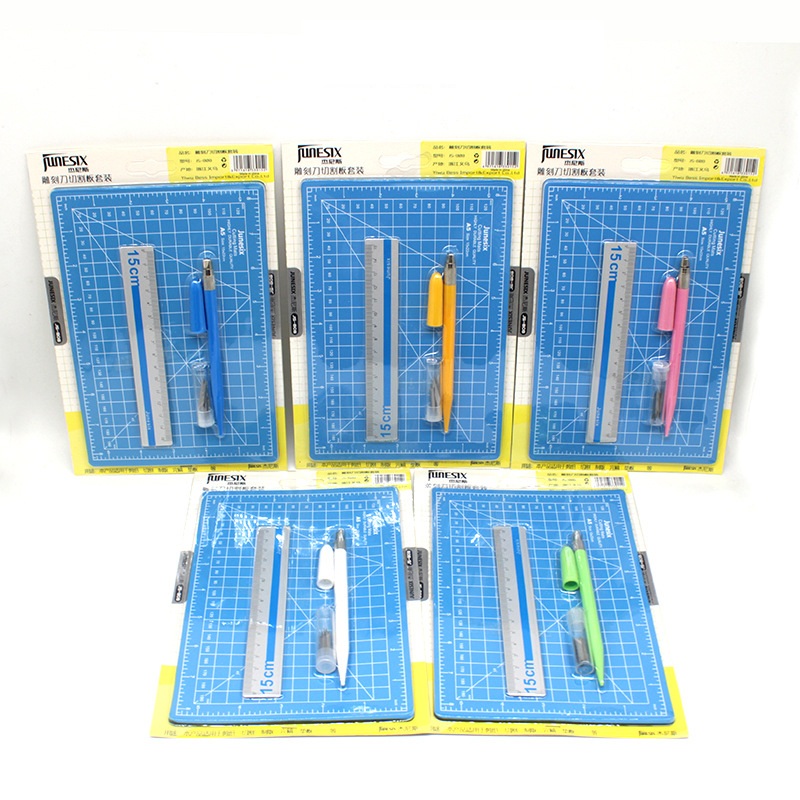 1 セット A5 カッティングマット定規彫刻ペンナイフ両面自 - Cutting Mat Self Heal のレビューと価格