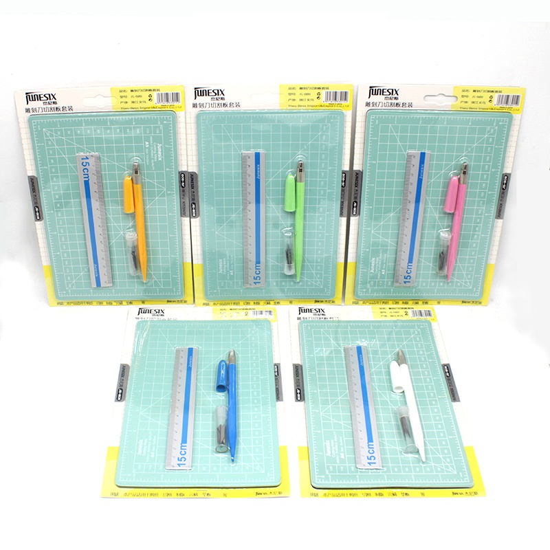 1 セット A5 カッティングマット定規彫刻ペンナイフ両面自 - Cutting Mat Self Heal のレビューと価格