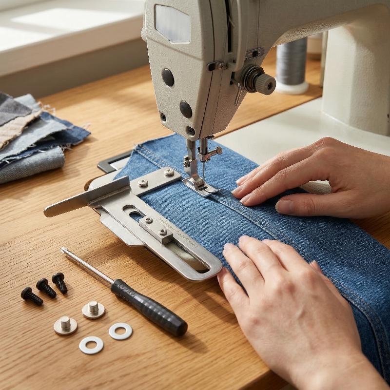 工業用ミシン用三針五本糸ジグザグフットセット、大規模繊維製造 - Sewing And Textile のレビューと価格