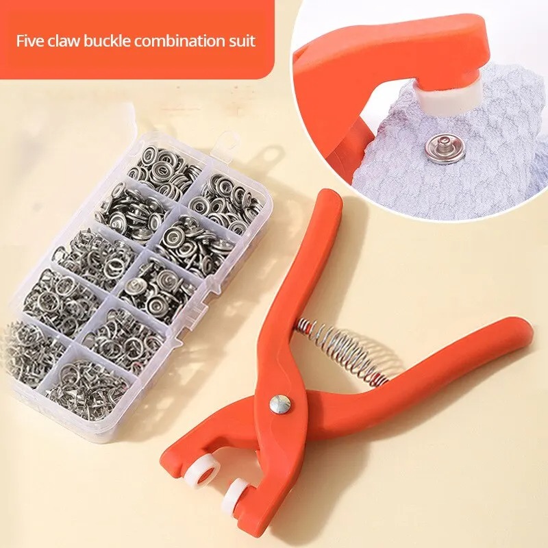 50個入りプライヤー工具金属製縫い付けボタン五爪バックル金属 - Snap Button Plier のレビューと価格